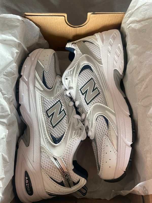 New Balance_530_white Moda_Buty_Mokasyny Mokasyny R.40