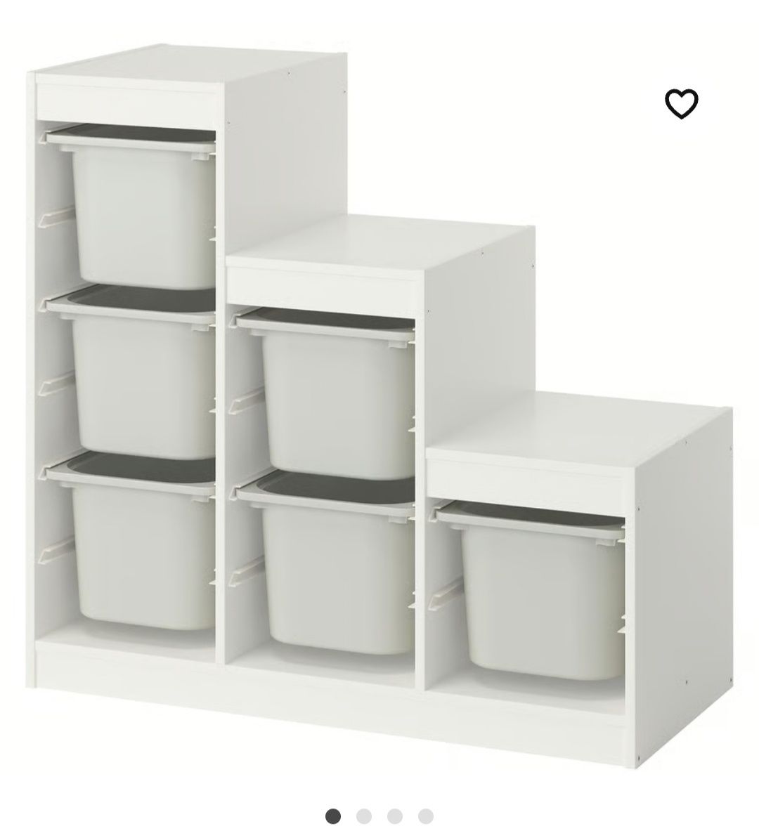 IKEA TROFAST Regał z pojemnikami,  99x44x94 cm