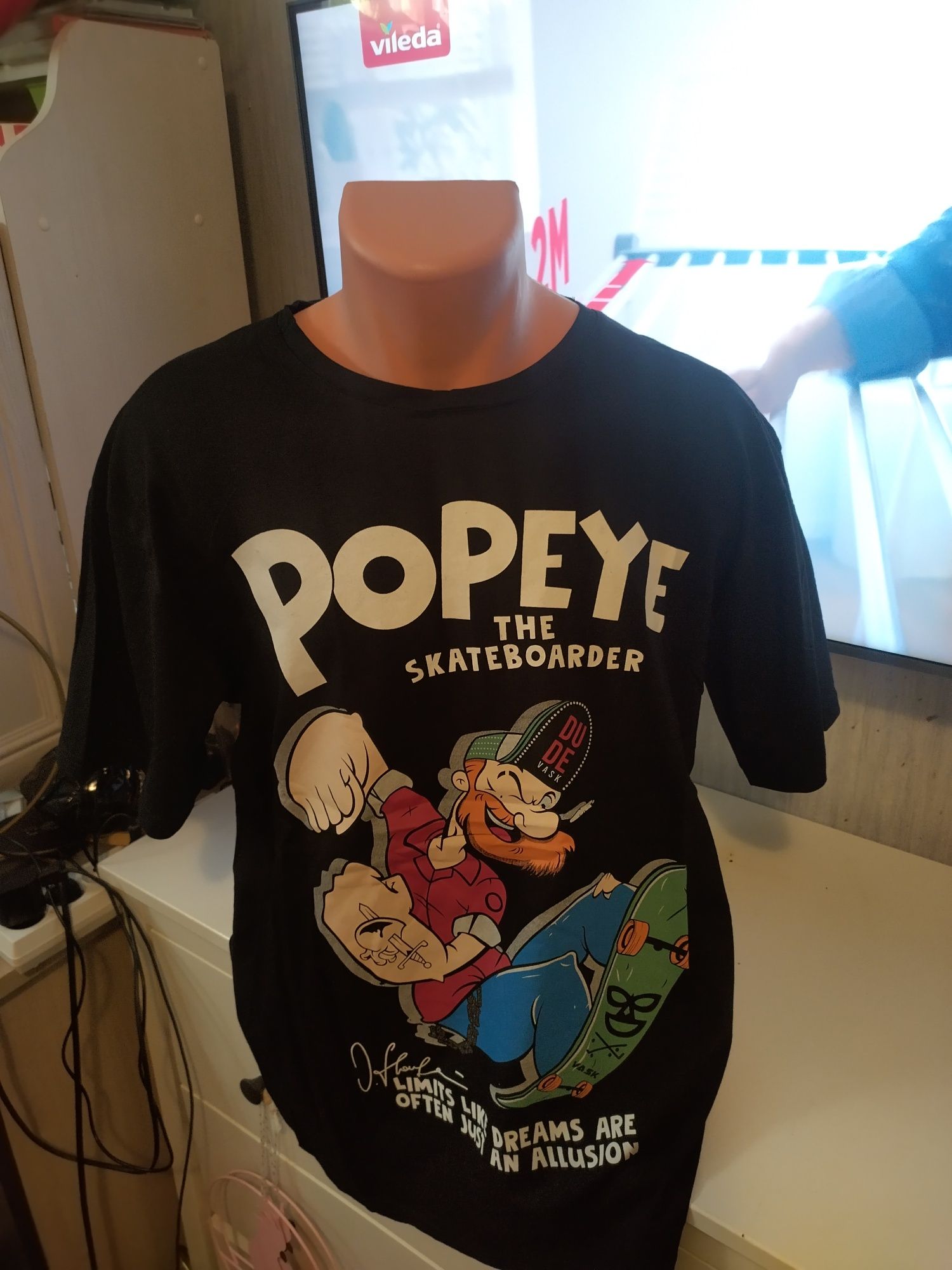 T-shirt z nadrukiem Popeye