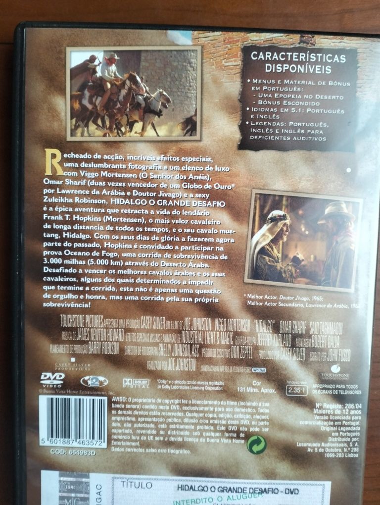 DVD Hidalgo O Grande Desafio