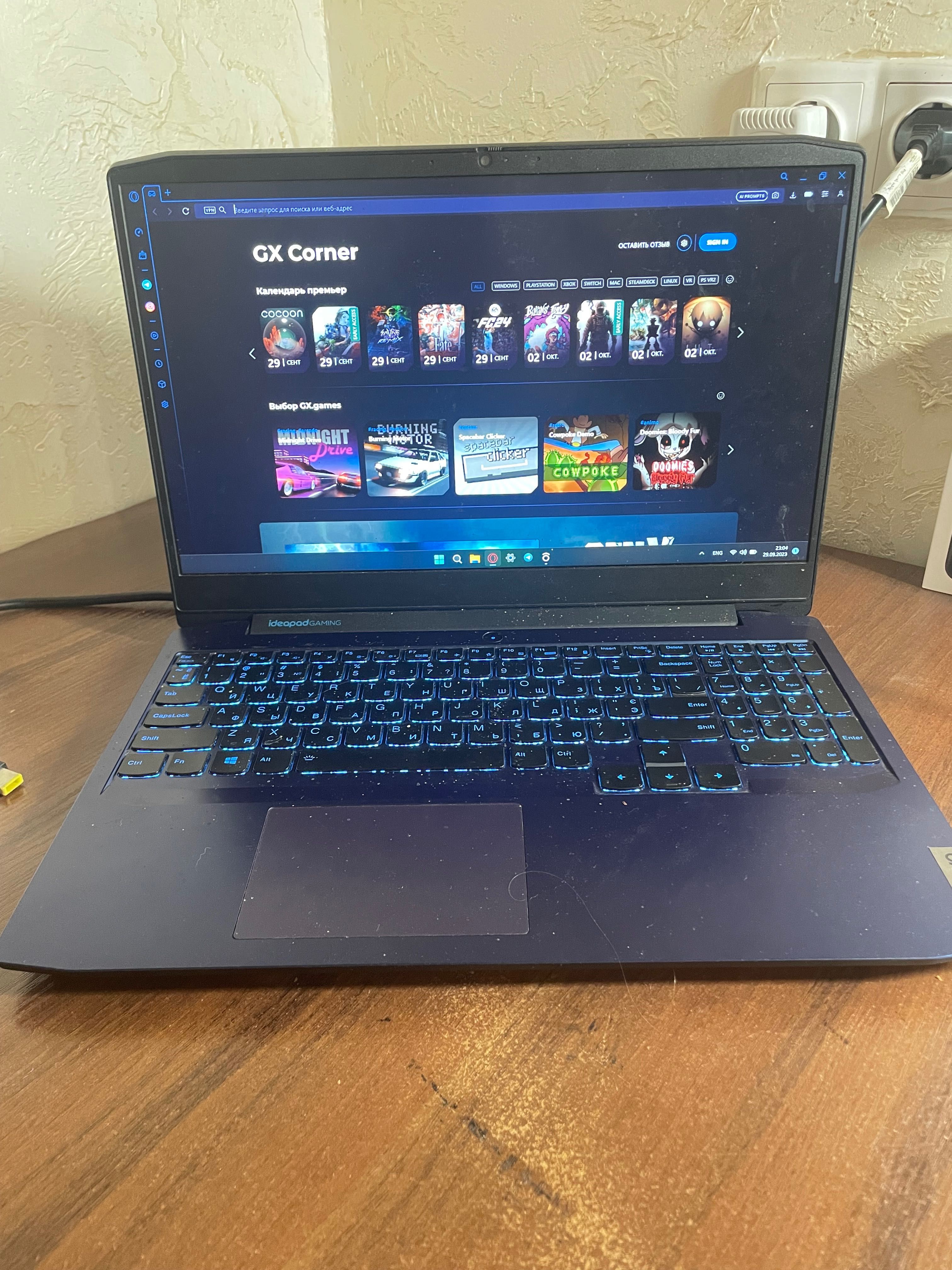 Ноутбук Lenovo ideapad gaming 3