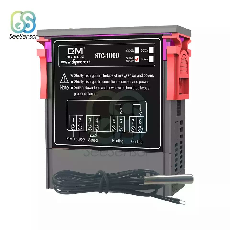 контроллер температуры для инкубатора терморегулятор, STC-1000 220V