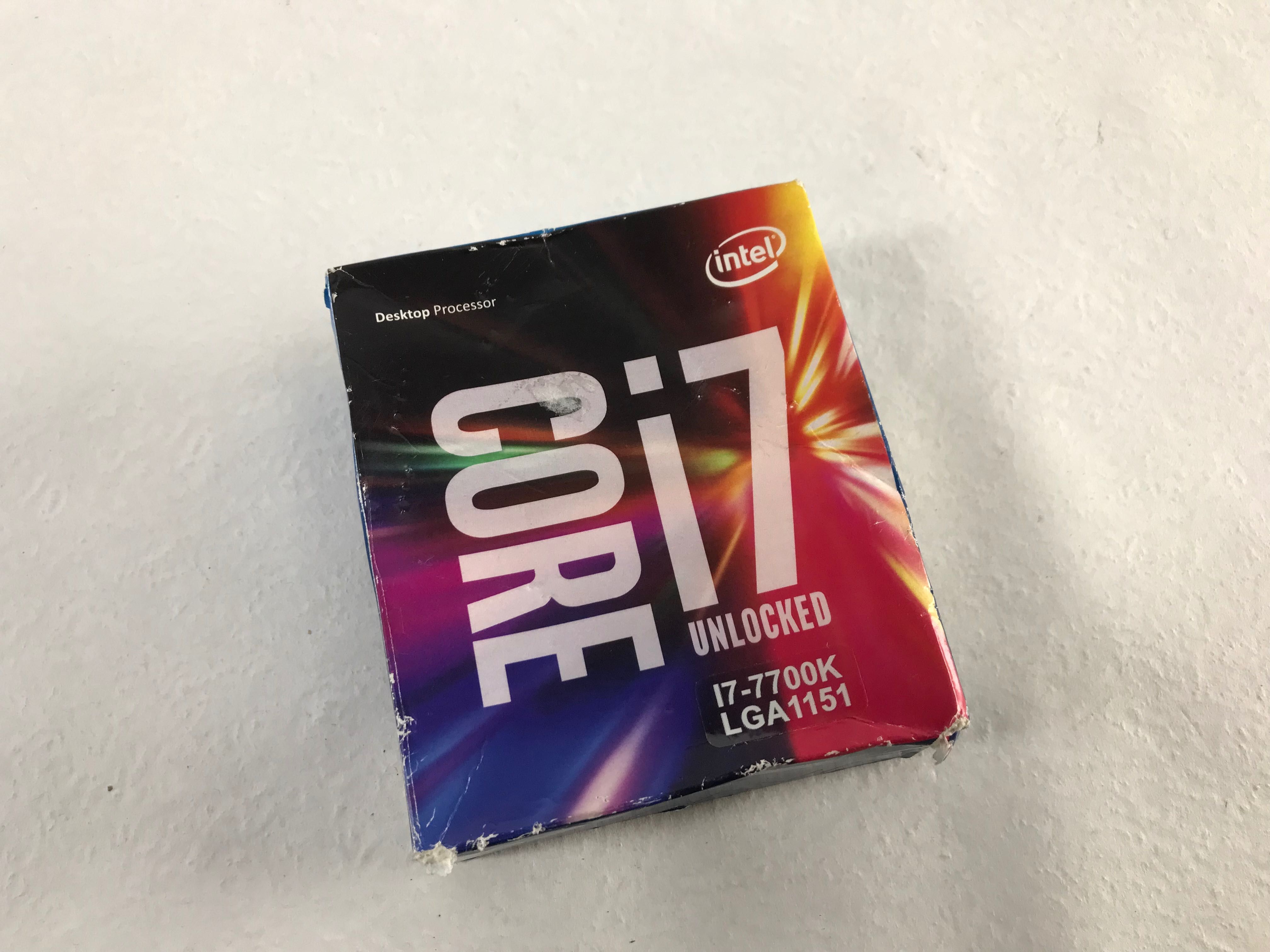 Коробка до процесора i7-7700k