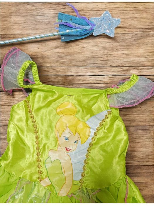 карнавальное платье фея динь динь с палочкой 3-4 года