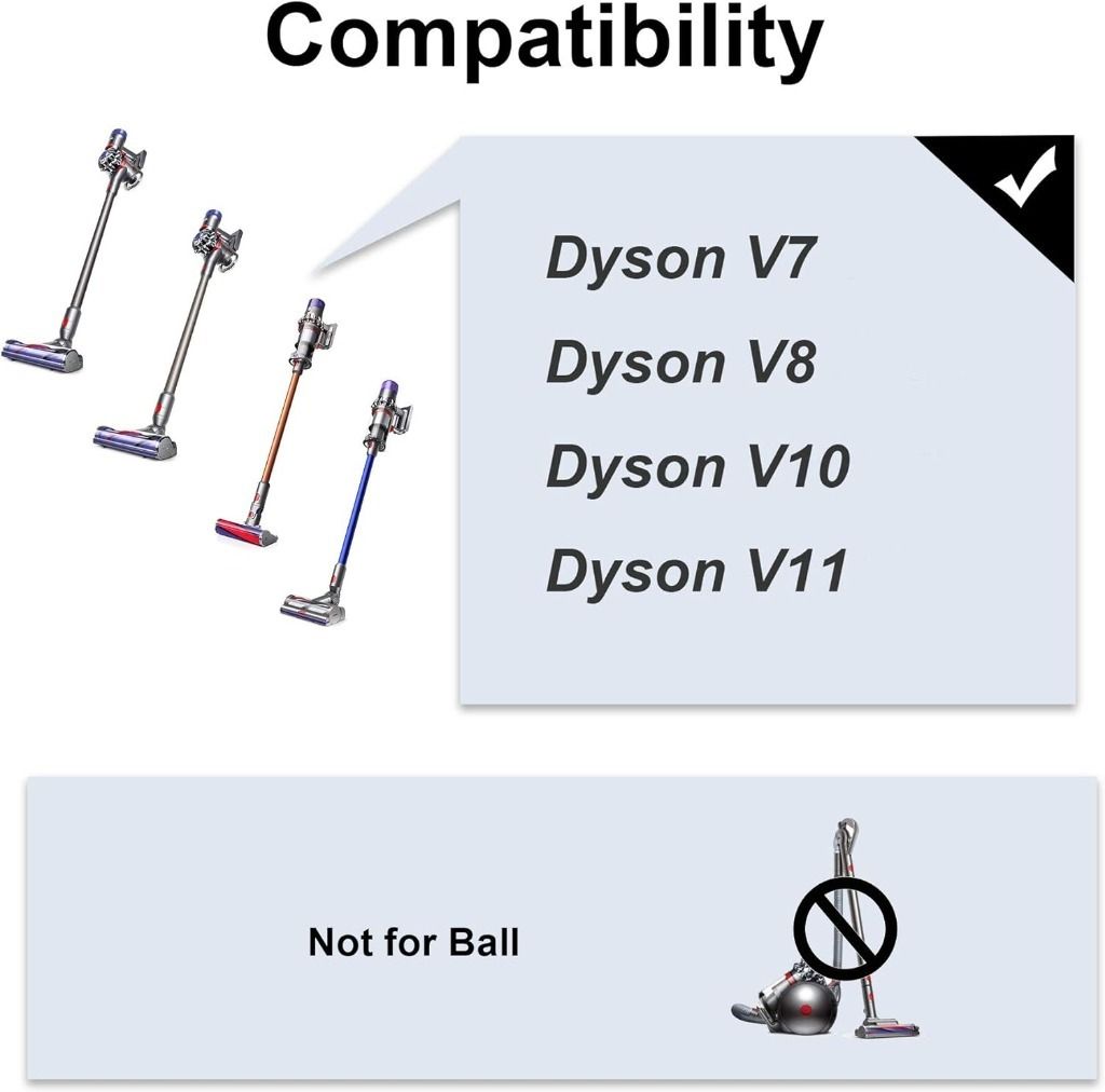 AINUO Zestaw akcesoriów DYSON V7 V8 V10 V11 SV10