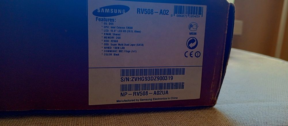 Продам ноутбук Samsung RV508-A02