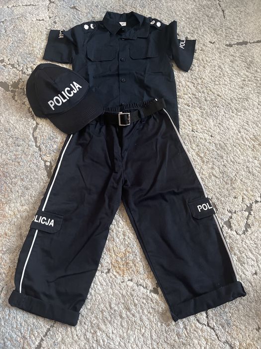 Strój karnawalowy, przebranie policjanta 5-6lat