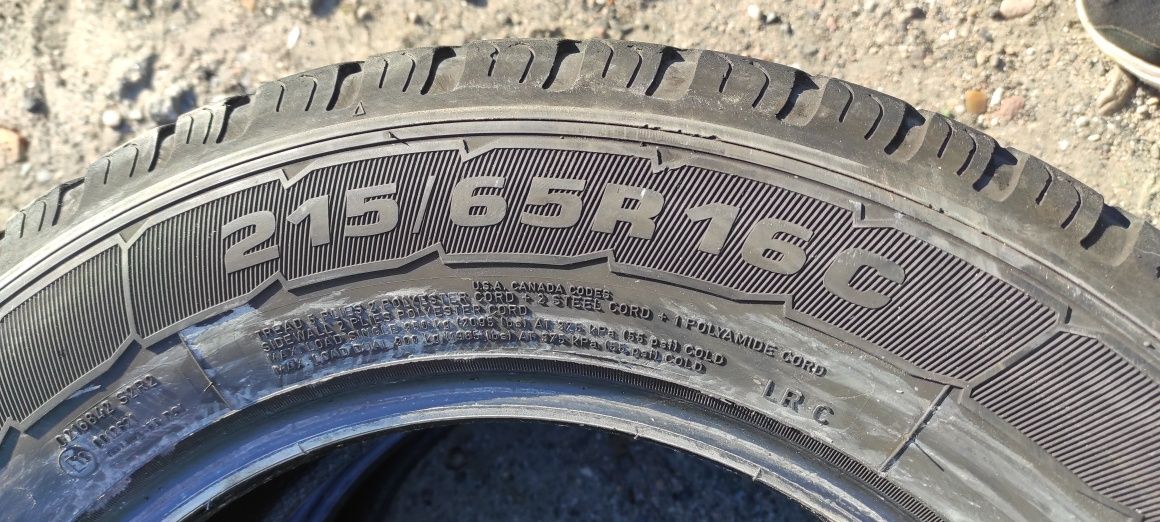 Opony letnie z 2017r 5mm 215/65/16C Goodyear 5N4 ANDL4