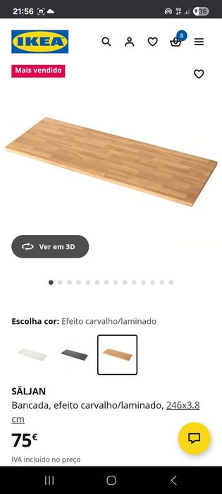 Ofereco bancada ikea