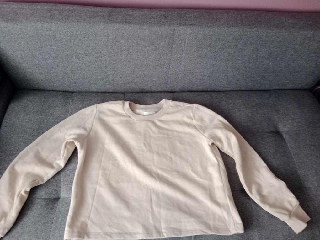 Krótka kremowa bluza XL Reserved