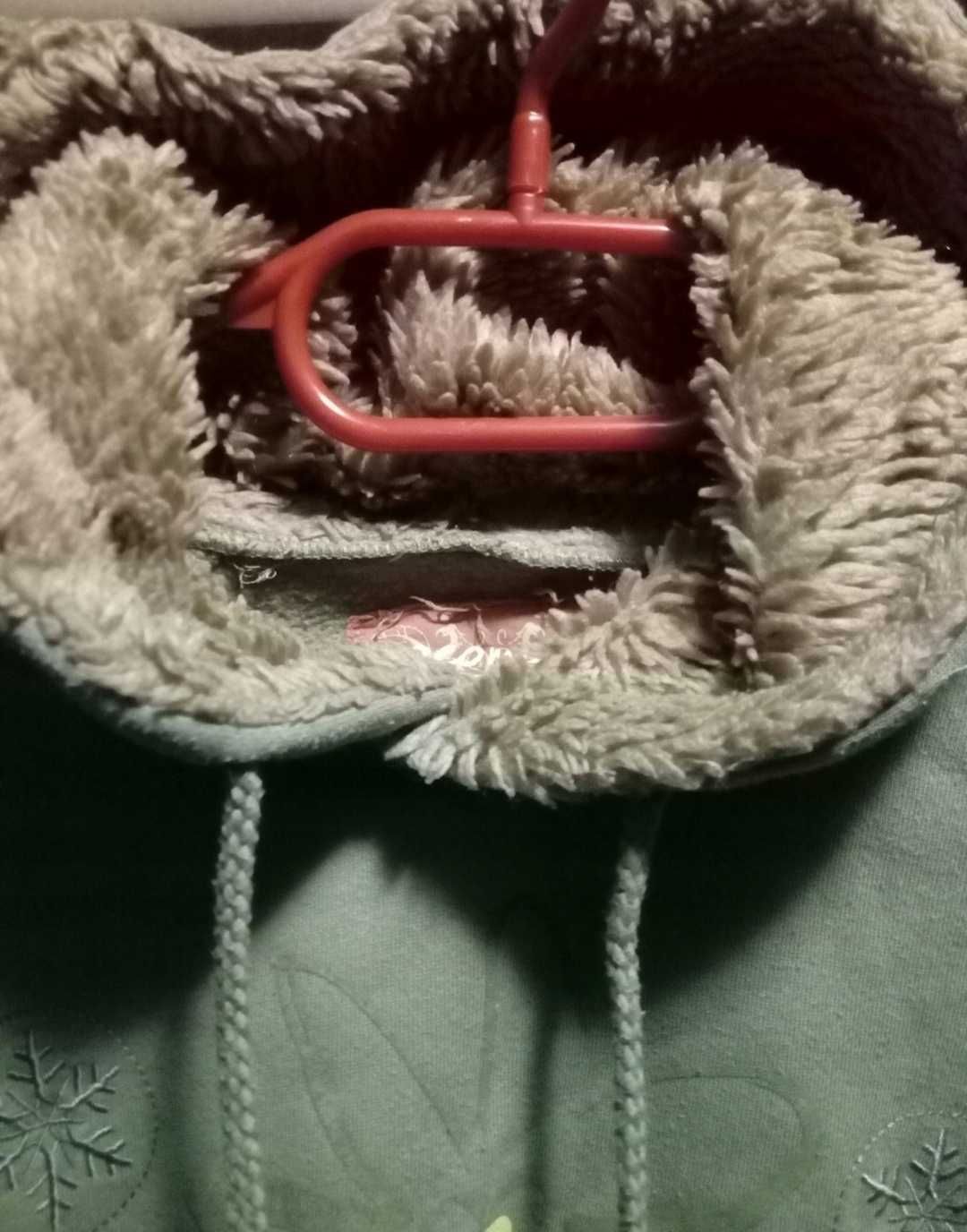 Bluza khaki śnieżynki ciepła Cocomore S/M