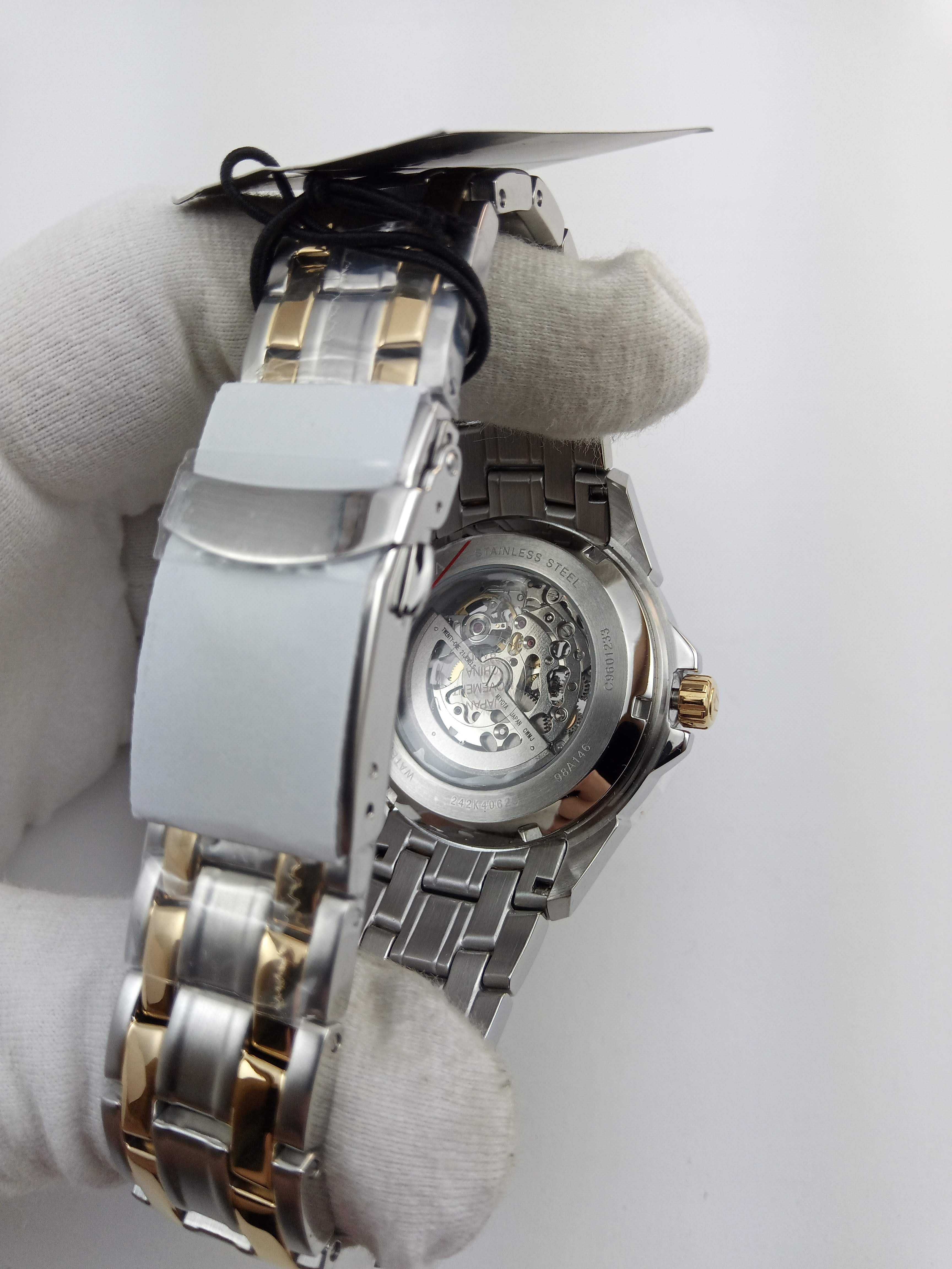 Мужские часы Bulova 98A146 - механические с автоподзаводом, скелетон