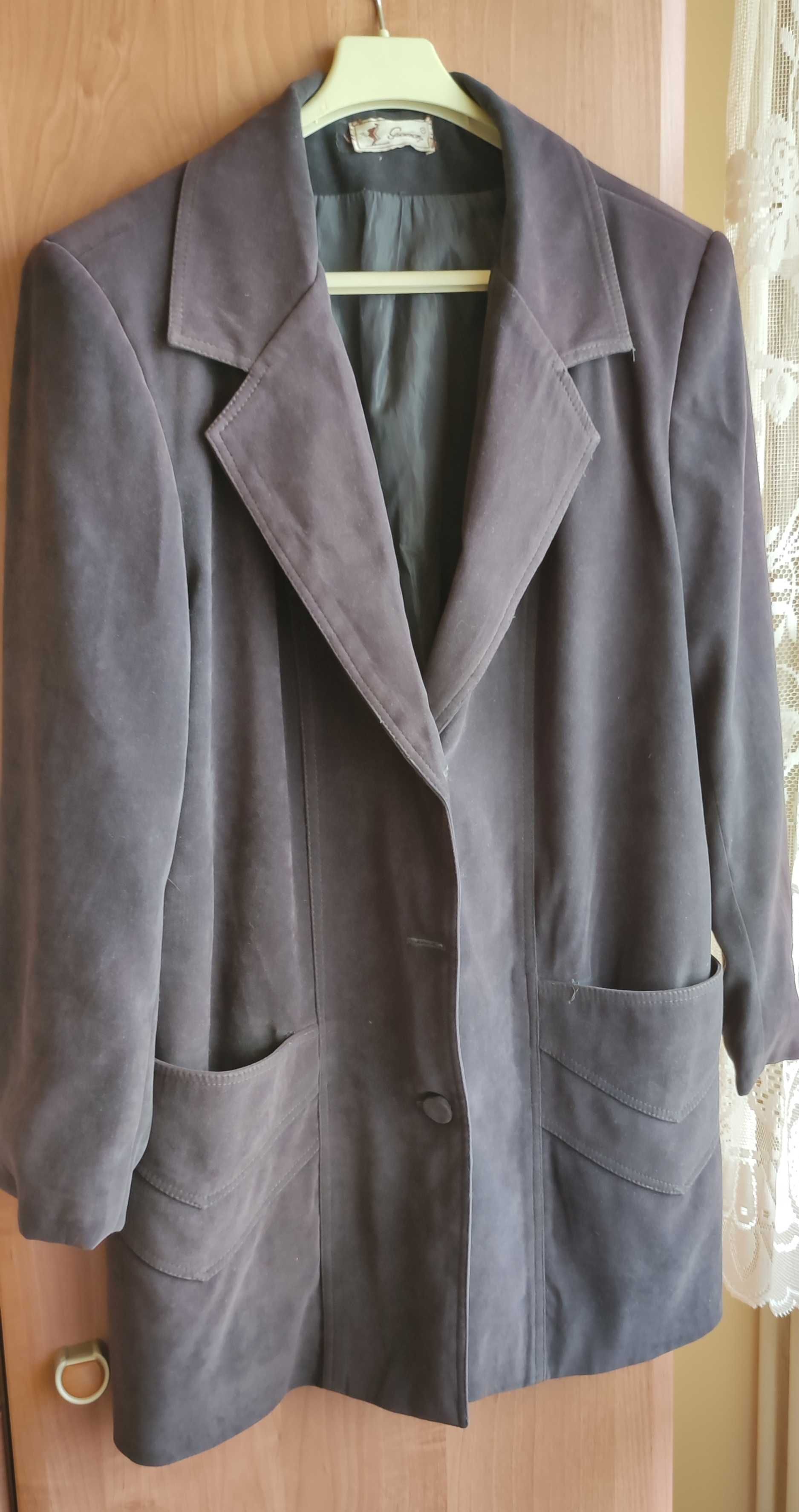 Kurtka damska, grafit, dł. 75 cm, L/XL