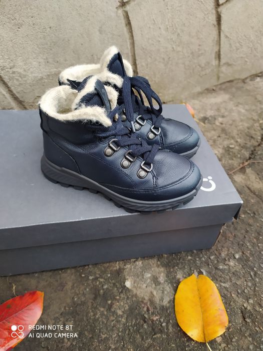 Ecco 27 ботинки на хлопчика зимові черевики чоботи сапоги взуття ессо