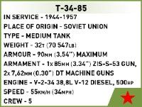 Klocki Cobi 3092 Czołg T-34-85 Hc Ww2 110 El.