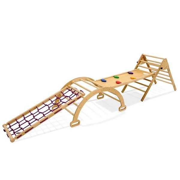 Дитячий спортивний комплекс Альпініст-4 з гіркою та аркою