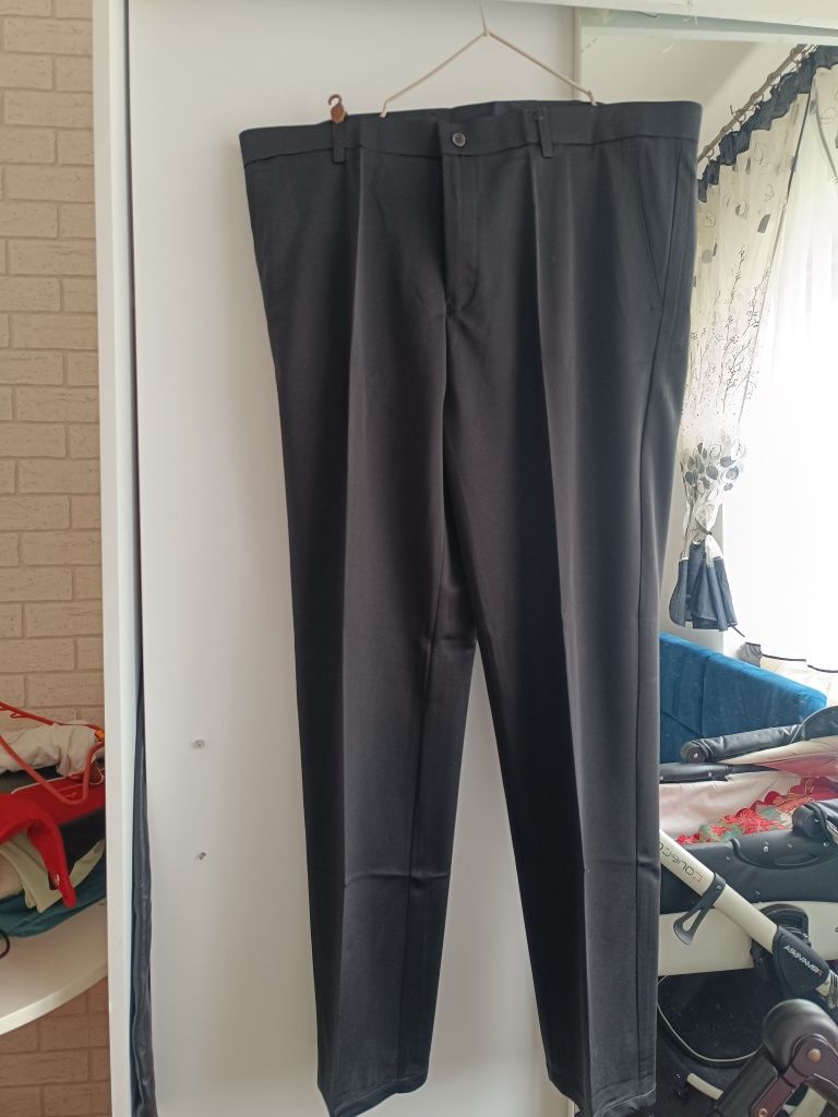 Spodnie męskie eleganckie garniturowe