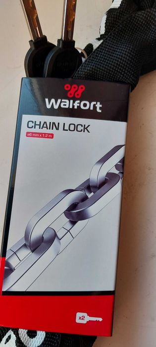 Solidne zapięcie antykradzieżowe do roweru /Walfort/.