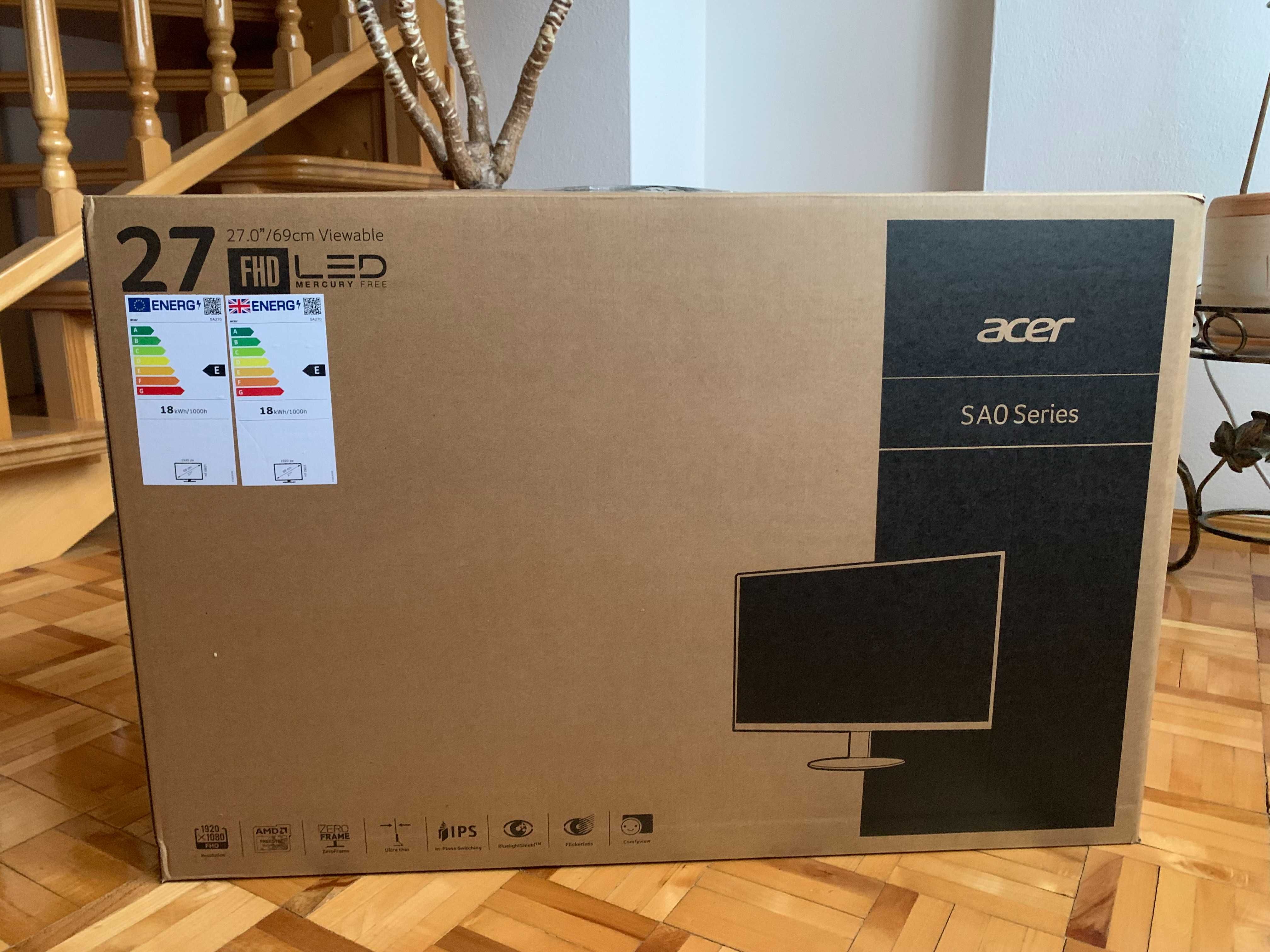Monitor LED 27"Acer SA270ABI czarny