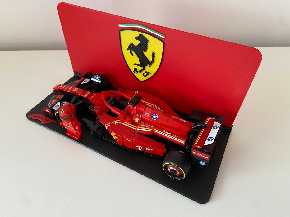 Suporte para LEGO Speed Champions - Carro de Corrida Ferrari SF-24 F1