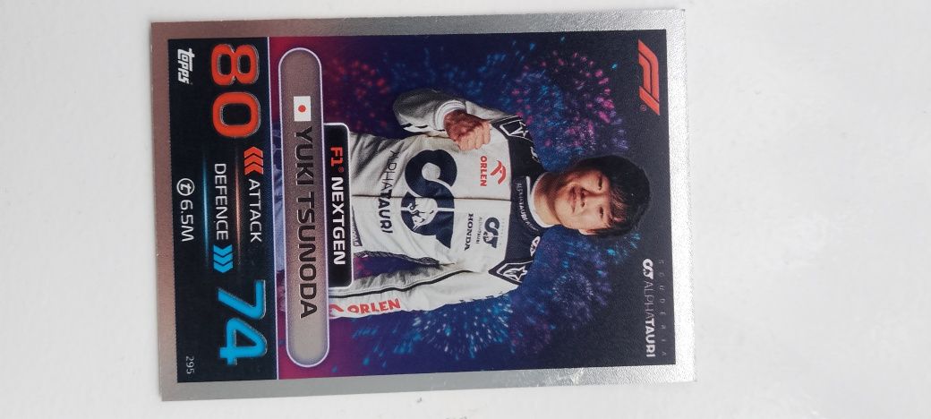 F1 2023 Turbo Attax Yuki Tsunoda next gen 295