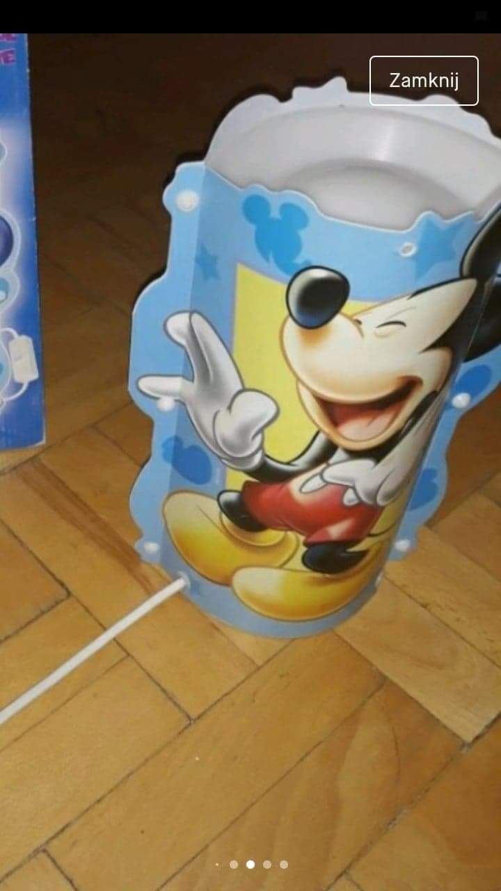 Niespodzianka  Gratis  Lampka nocna  z Myszka Mickey.  Zapraszam