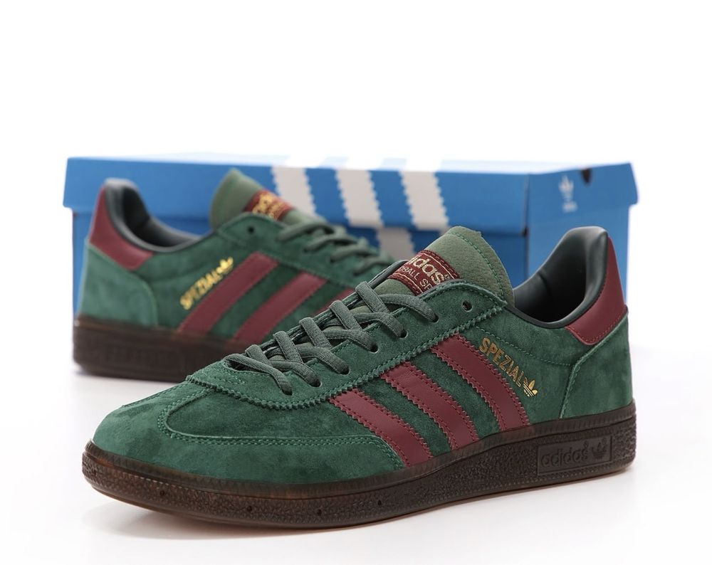 Кросівки чоловічі Adidas Spezial Green Red 41-45