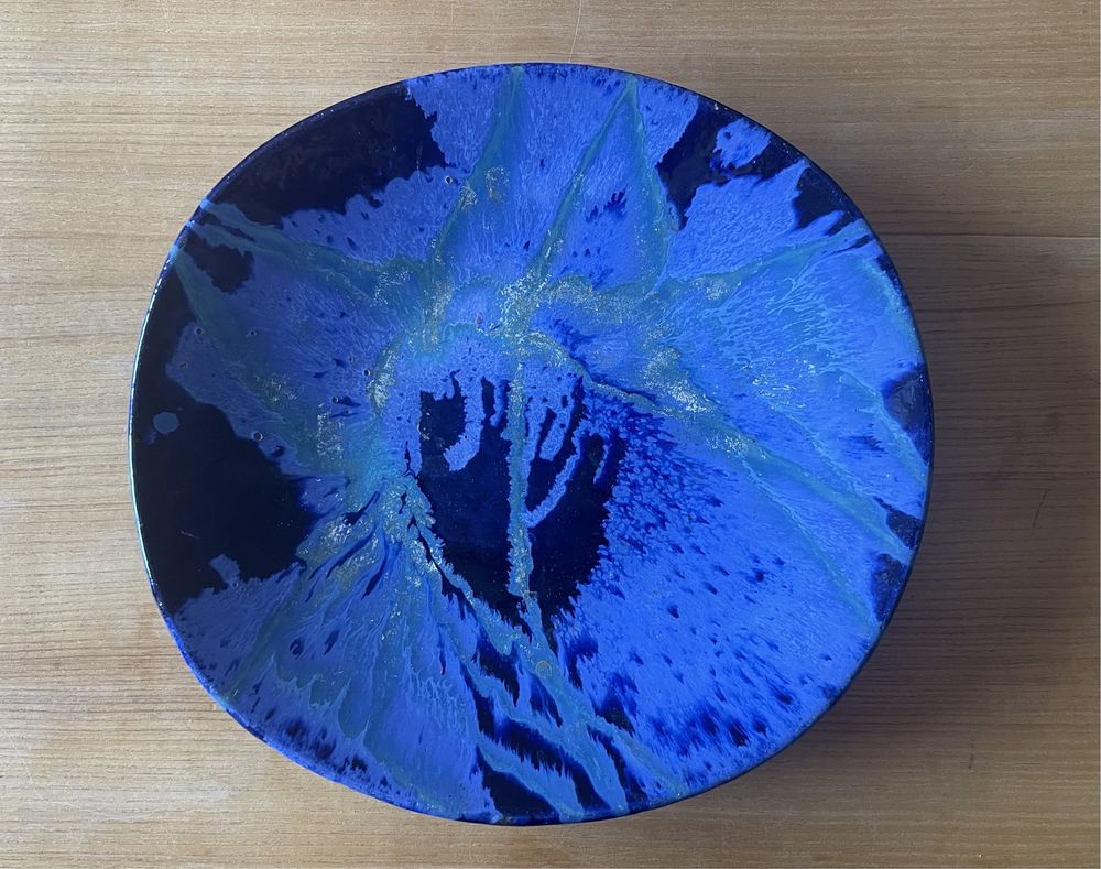 Ceramiczna patera Andrzej Trzaska 37 cm ceramika