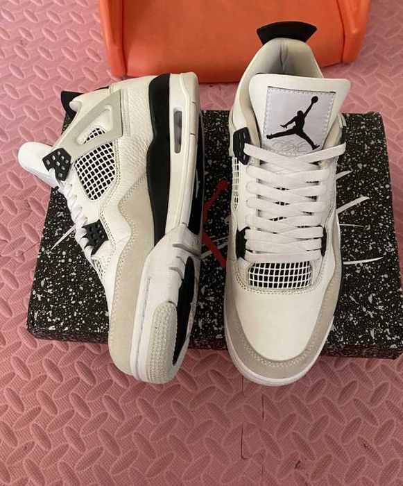 Buty meskie Mokasyny Jordan_4_Retro_military_black R.44
