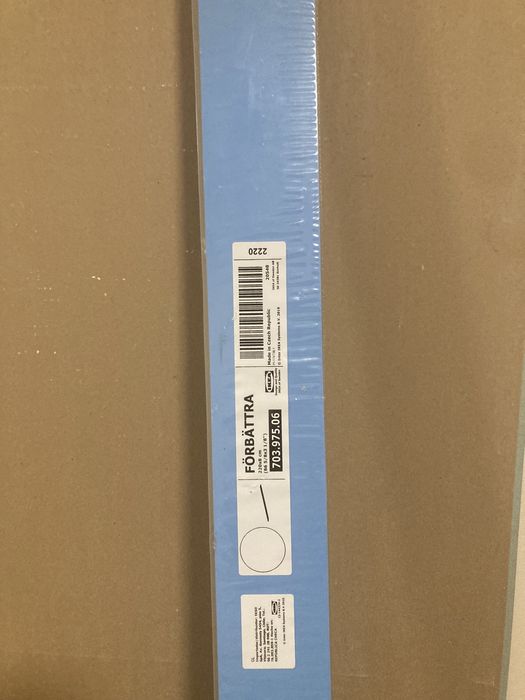 Cokół Forbattra 220x8 cm połysk biały