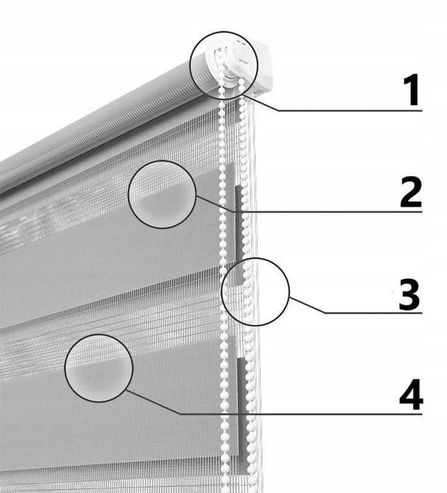 Rolety dzień-noc 120 cm
