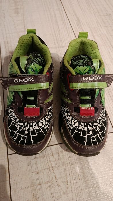 Geox J BAYONYC Boy Sneaker, Black/Green,