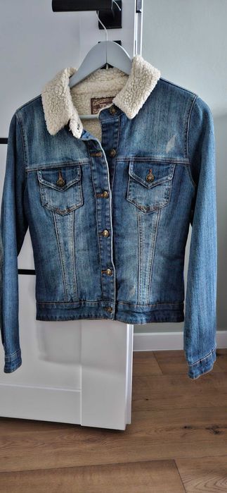 Kurtka dżinsowa z barankiem