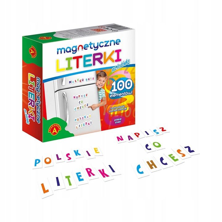 Literki Magnetyczne Na Lodówkę 100 Literek Nauka Pisania Przez Zabawę