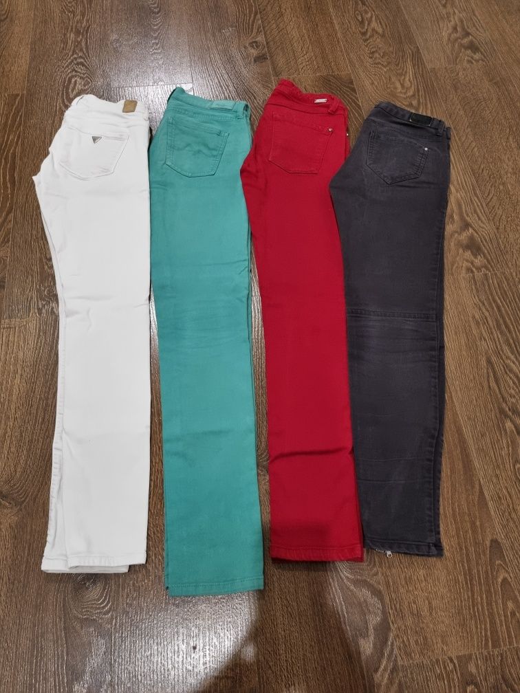 Spodnie jeansowe damskie rurki 36 S- Guess PeppeJeans Zara