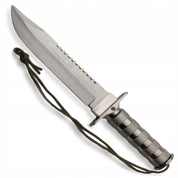 BSH Nóż Wojskowy Rambo Sztylet Stal Nierdzewna Survival Bushcraft 266B