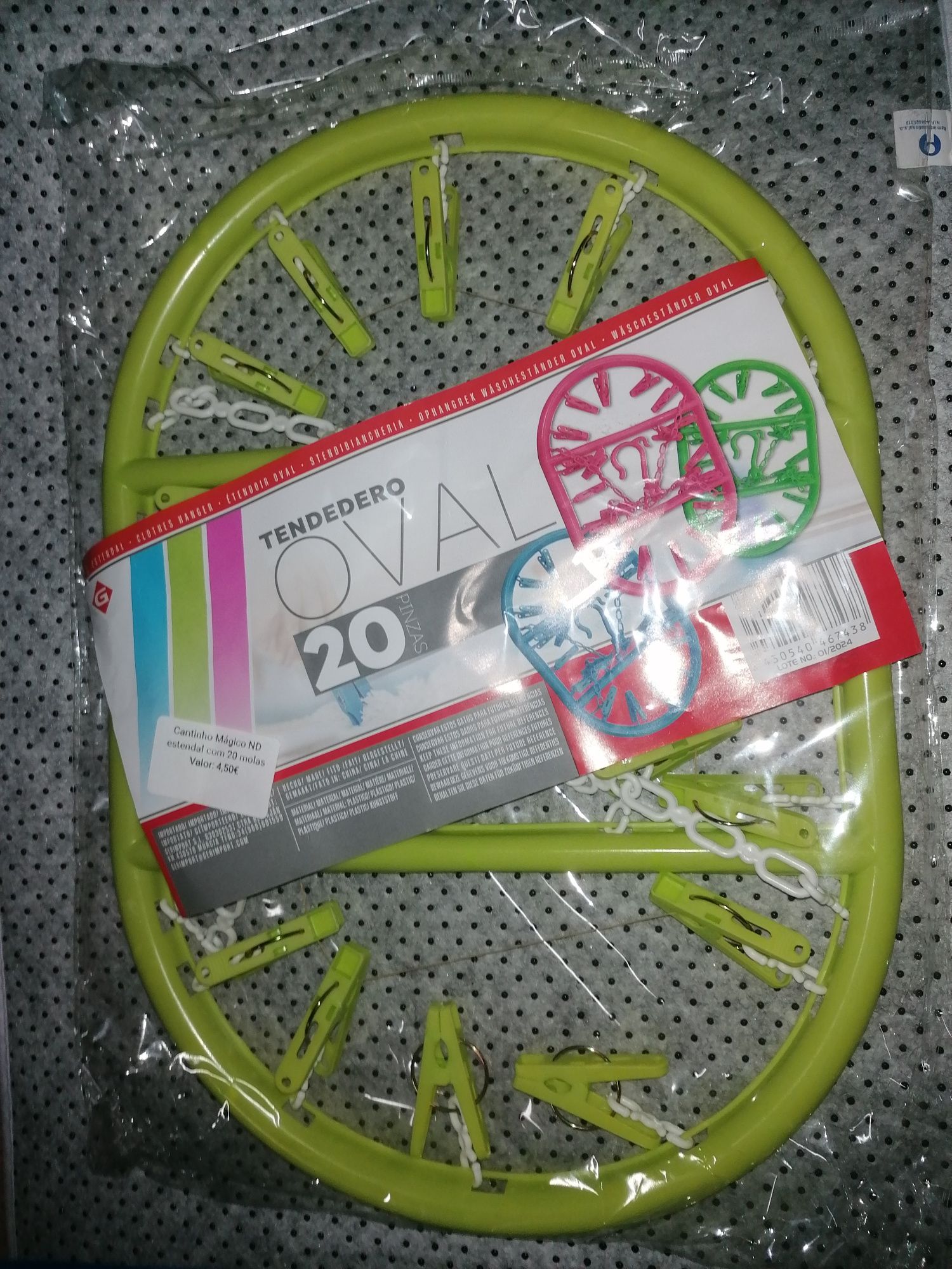 Estendal Oval com 20 molas verde