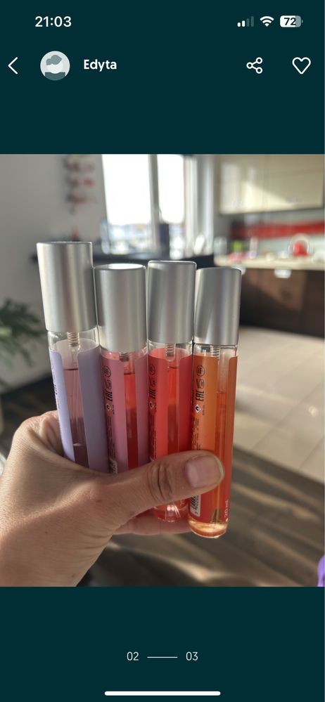 Team X mgielki zapachowe 4 szt perfumetki 4 szt razem 8 szt