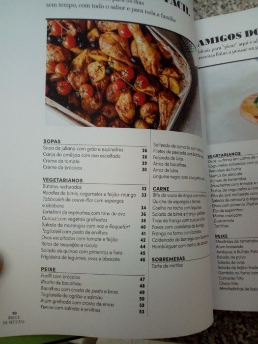 Livro receitas culinária " À mesa com o Pingo Doce"