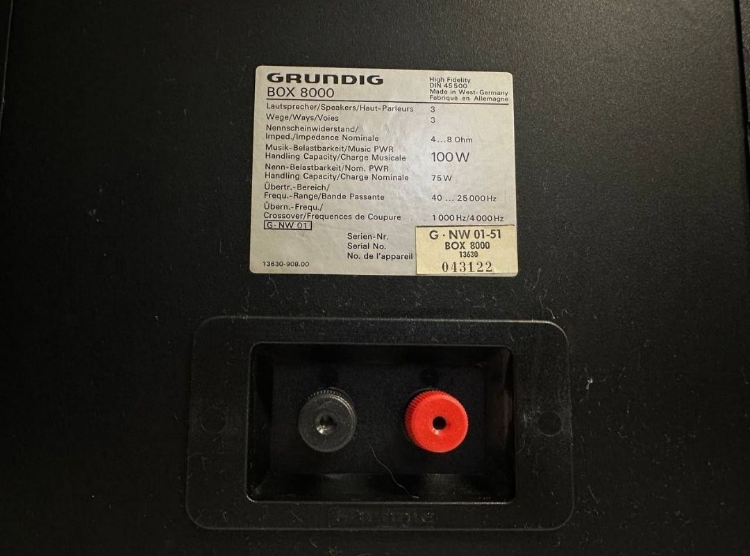 Kolumny Grundig Box 8000 , 75/100 Wat