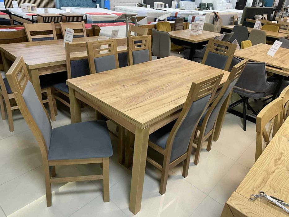 (103WN) Stół rozkładany + 6 krzeseł, okazja 1199 zł