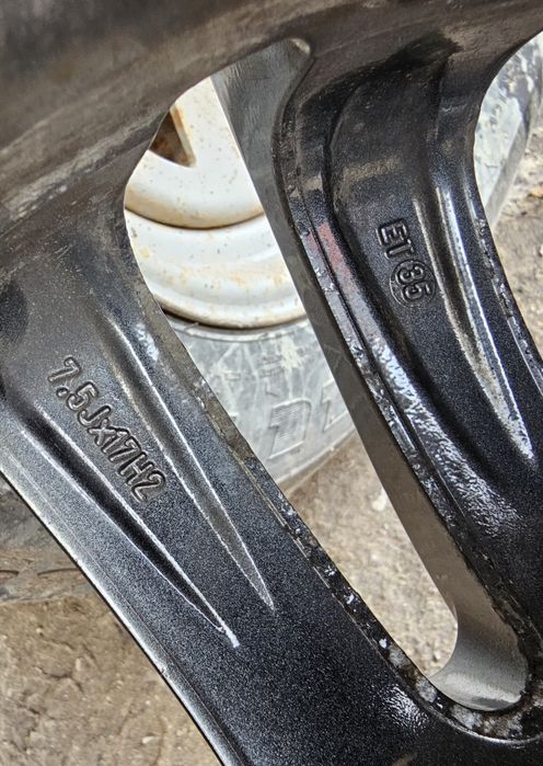 Koła felgi aluminiowe 5x112 et35 7.5j opony 225/45R17 lato
