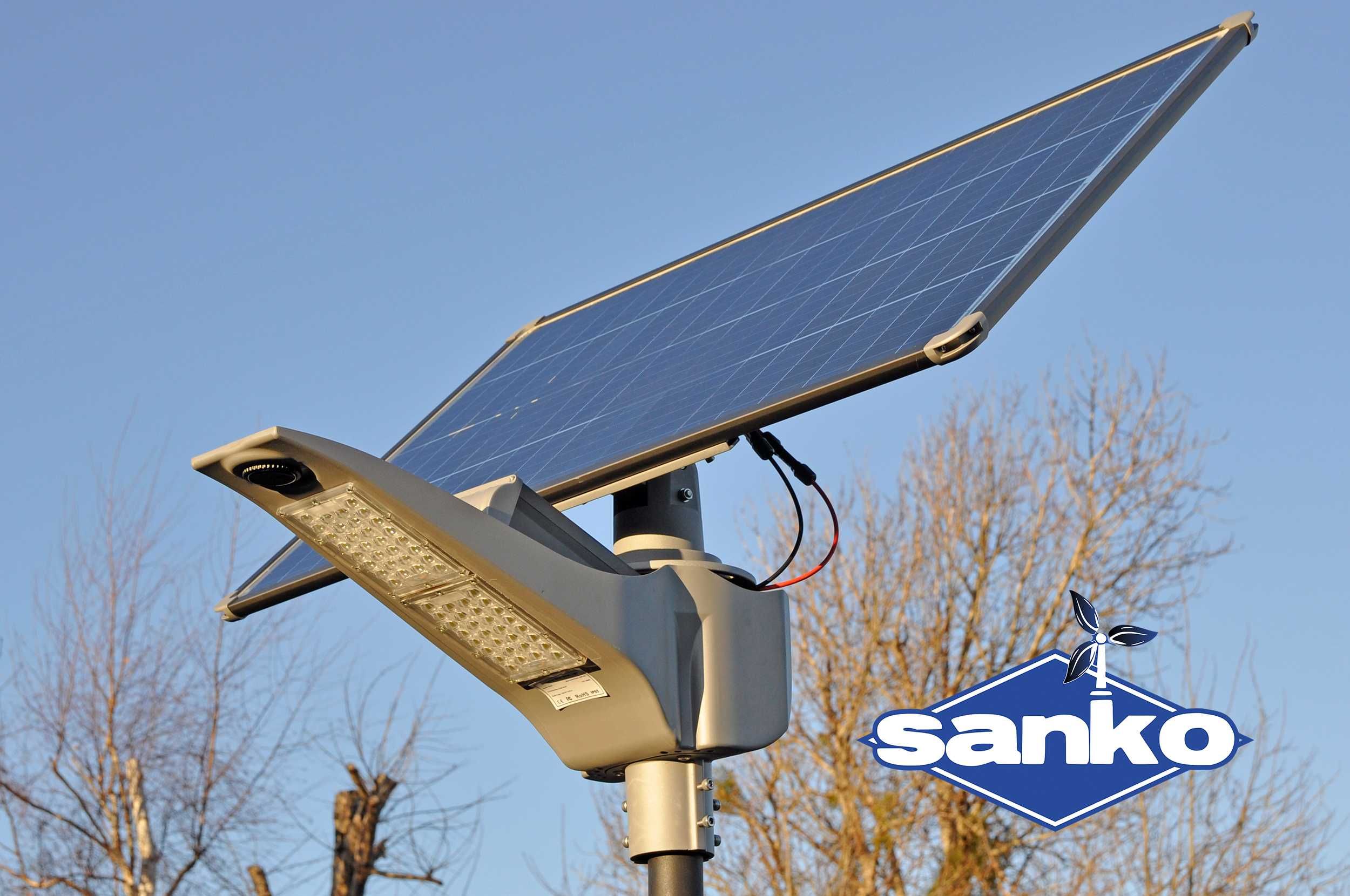 Lampa solarna uliczna Sanko SN-60 (LED 60W PV 120W aku LiFePO4 42Ah)