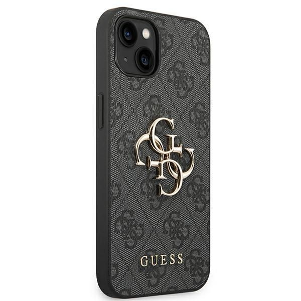 Etui Guess 4G Big Metal Logo do iPhone 14 Plus / 15 Plus 6,7" - Szary