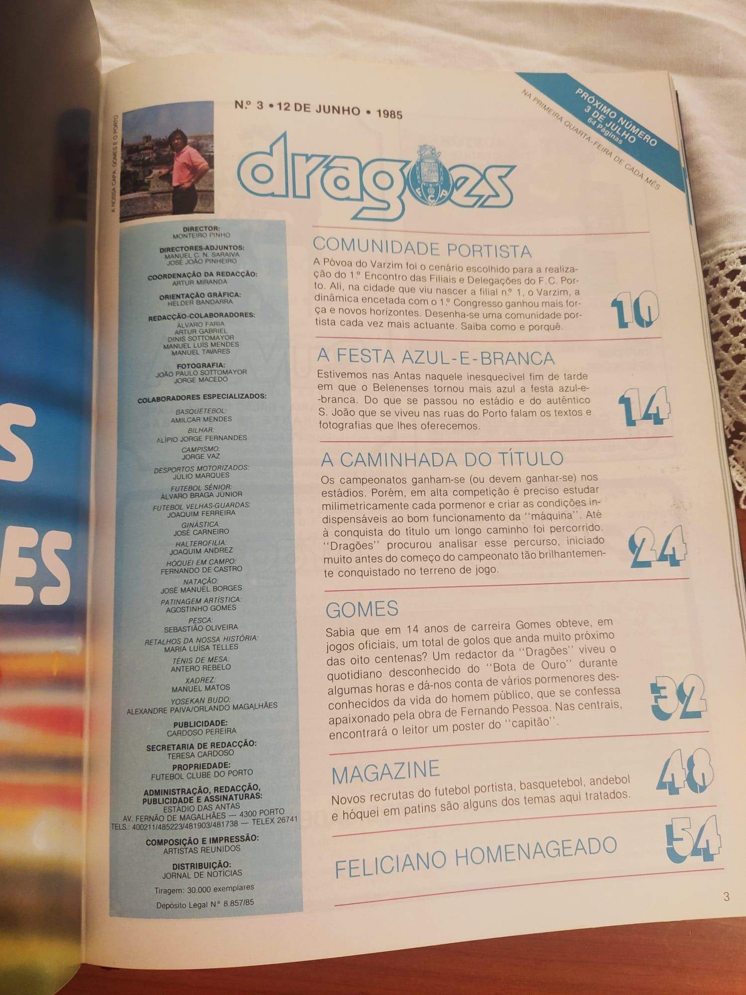 Coleção da revista "dragões" desde o n1 (desde 1985 a 1992) encadernad