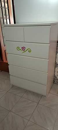 Movel Branco IKEA 6 gavetas