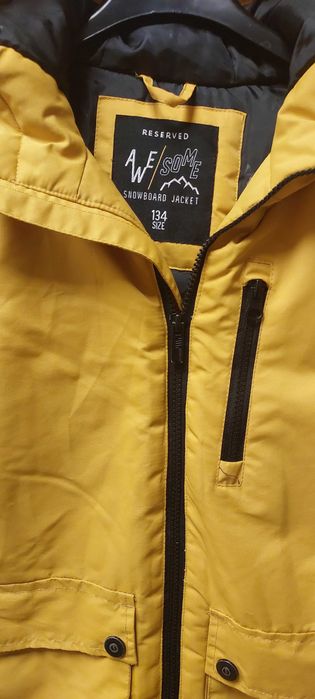RESERVED zimowa kurtka z kapturem CIEPŁA. Size 134cm dla dziecka