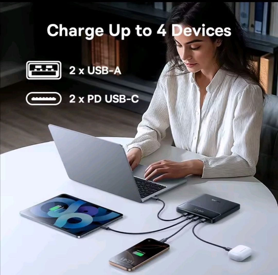 Павербанк Baseus 20000 mAh/100W
Power Bank Baseus 20000 мАг