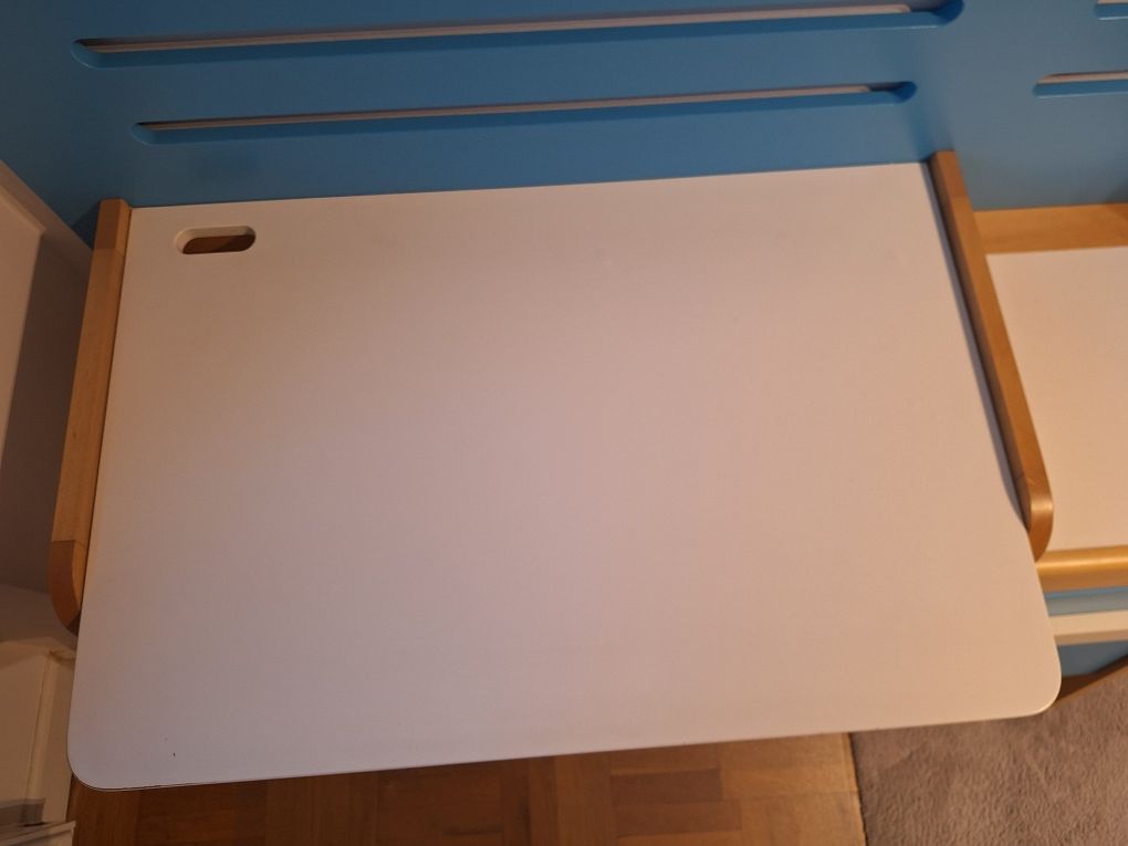 Biurko z szufladami Timoore First niebieskie