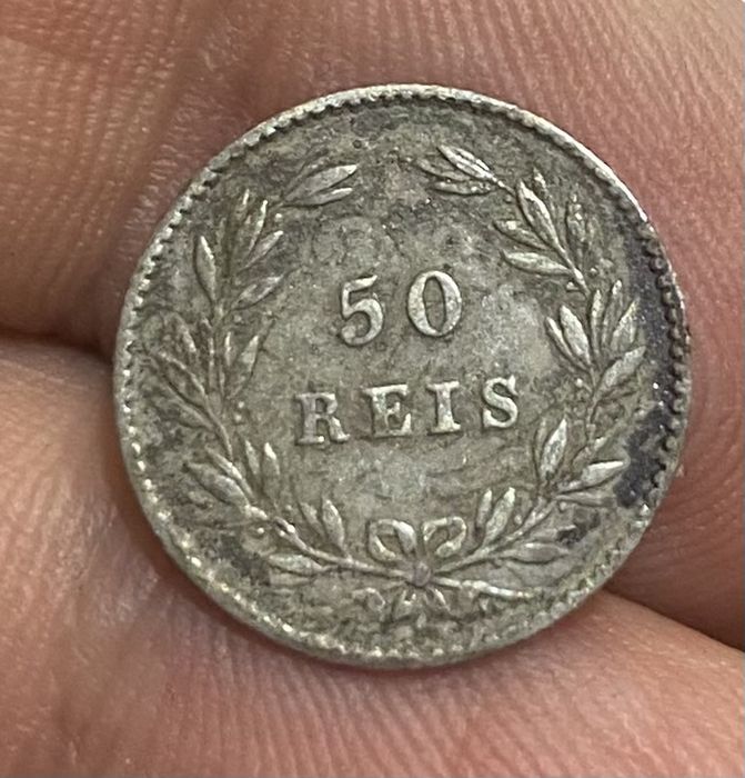Moeda 50 Reis D LUIS I - 1862
